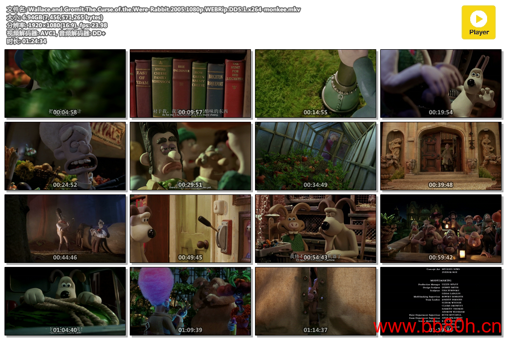 [怀旧动画补全计划][超级无敌掌门狗][Wallace&Gromit][1996年][外语][中字][全5季][无水印][高码收藏版][阿里云][114]