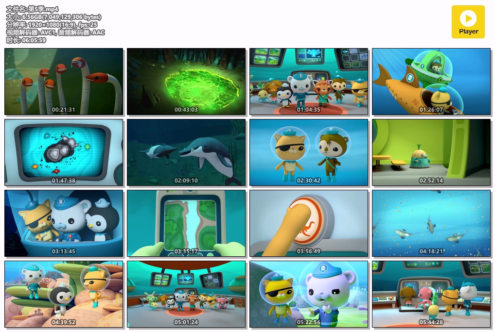 [怀旧动画补全计划][海底小纵队][海底探险队][The Octonauts][ 2010年][国语][简字][全季][无水印][阿里云][884]